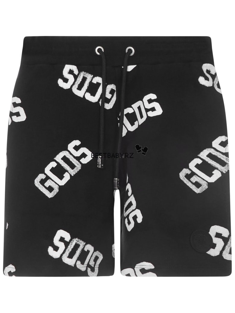 GCDSMINI超酷满印LOGO运动裤图片