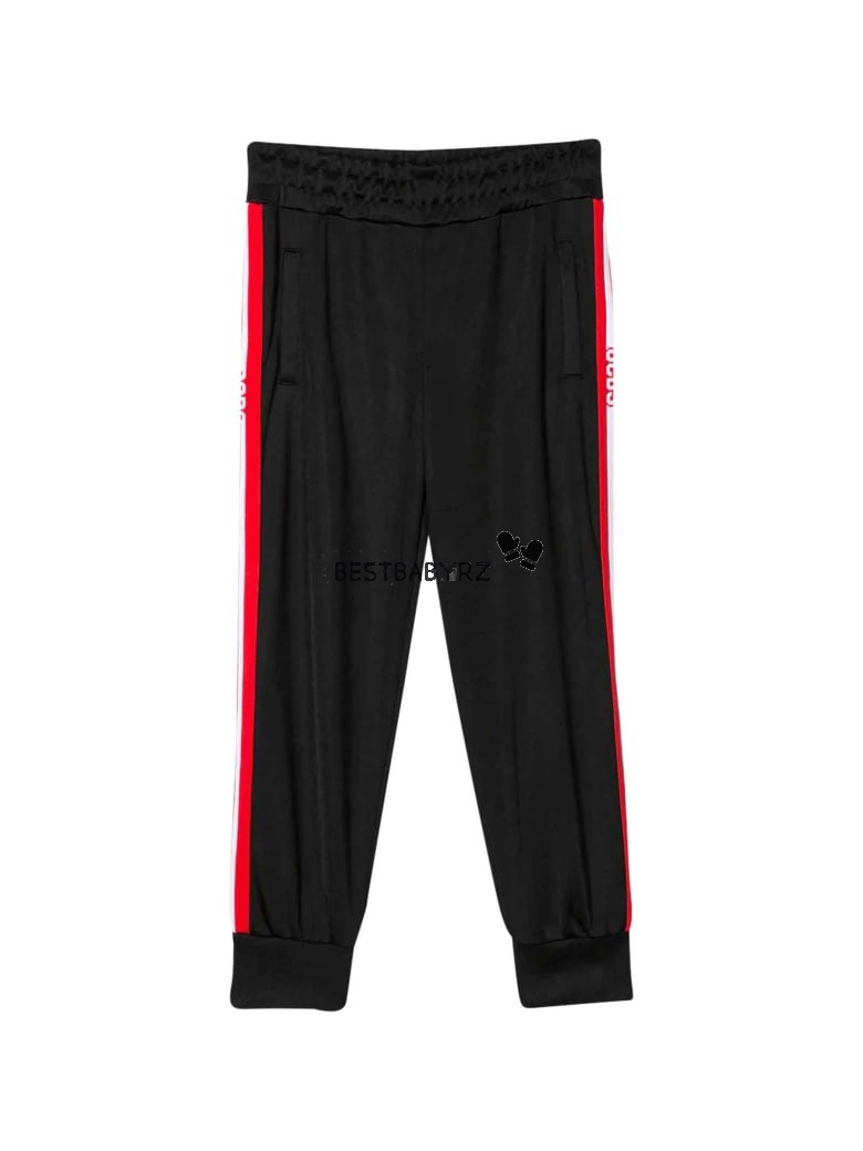 正品现货意大利GCDS MINI童装新品 儿童校园休闲红边时尚运动长裤