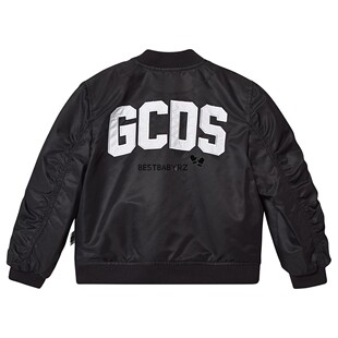 正品特惠 现货 GCDS MINI意大利 男女童超酷LOGO款飞行员夹克