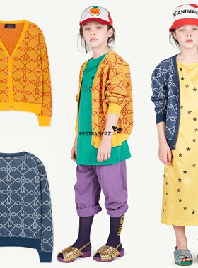 特价BBRZ现货 西班牙TAO 儿童几何图形柔软针织开衫外套 2色