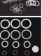 1.2mm 1.5mm 1.9mm2.4mm白色硅胶O型圈耐高温 1mm 外径3mm 外径10