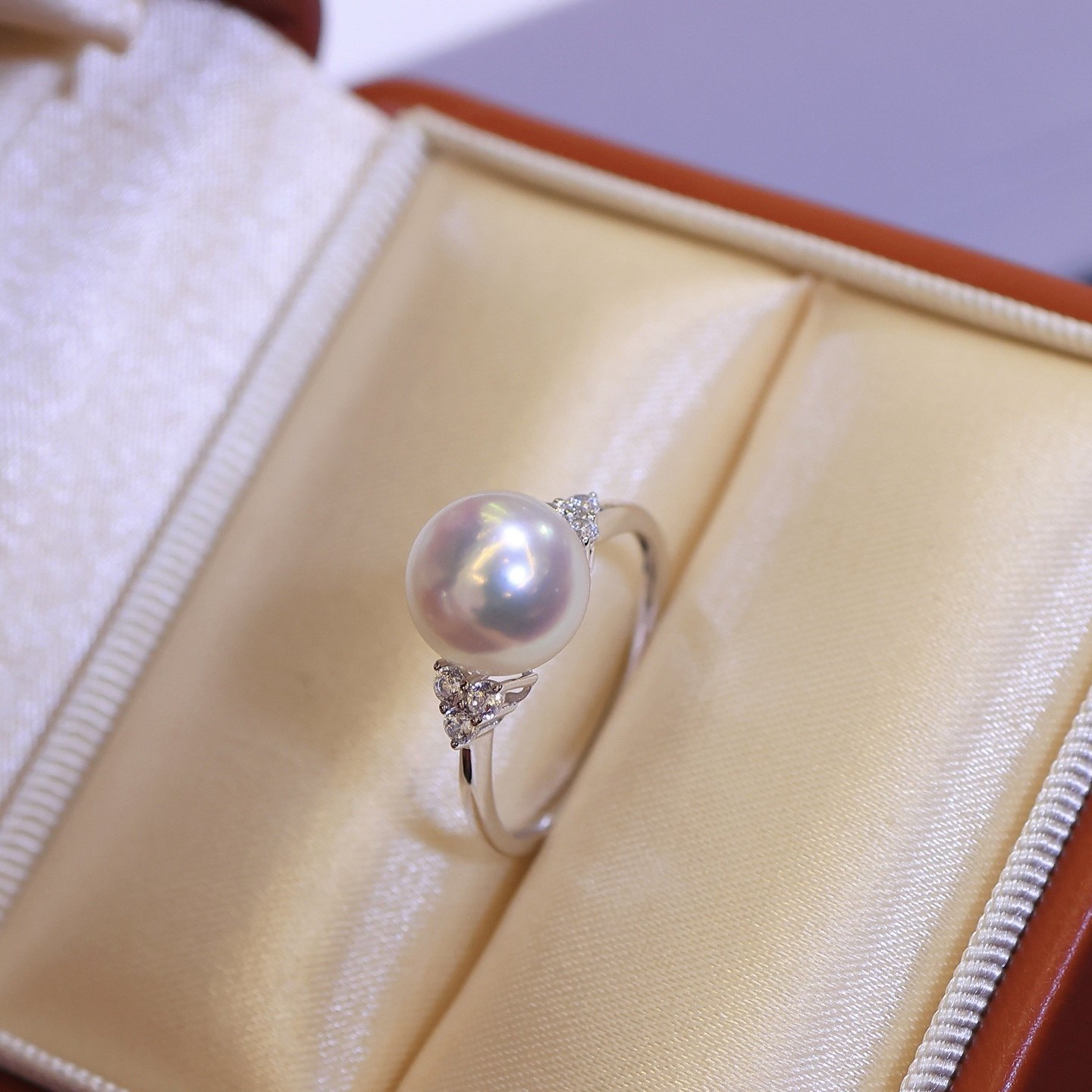 PT900铂金9-10mm天然海水珍珠DIY戒指配件空托锆石镶嵌厚金有质感,珠宝/钻石/翡翠,手饰,淘宝优惠券,粉丝福利购,淘宝优惠卷