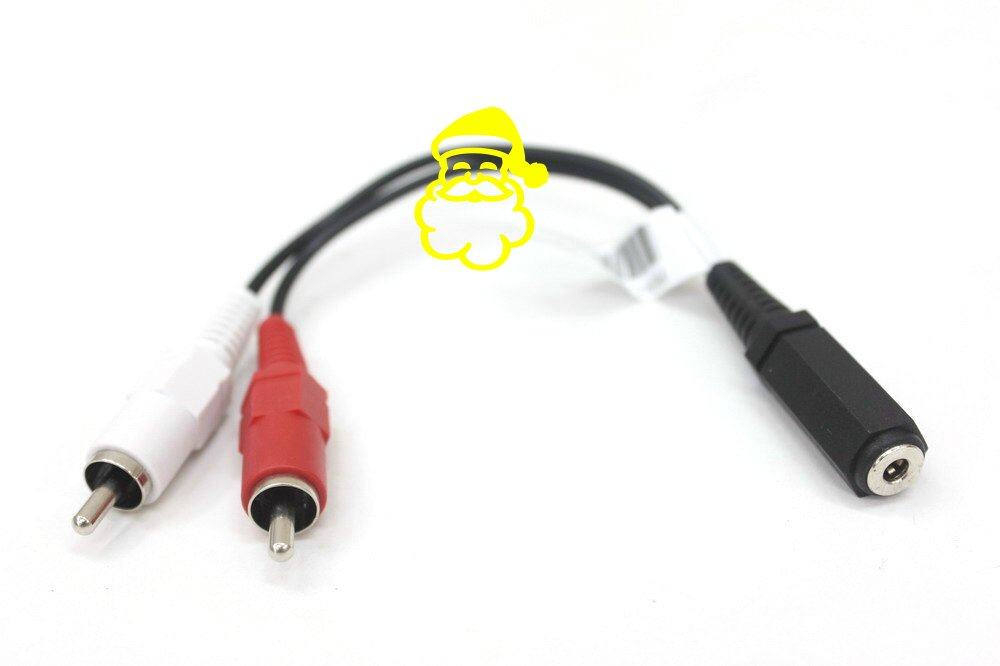 台湾产3.5母头转双莲花公头电视耳机插孔转换线Xbox360音频转接线