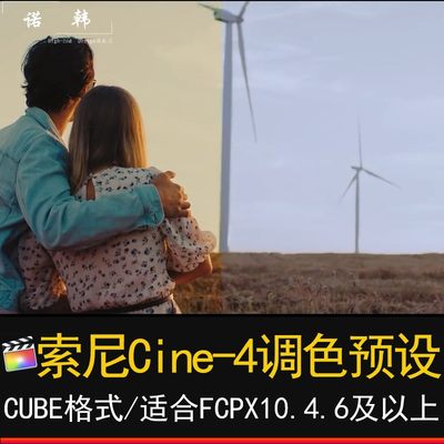 索尼Cine4 709 颜色调色预设Sony cine 4 film and standard luts