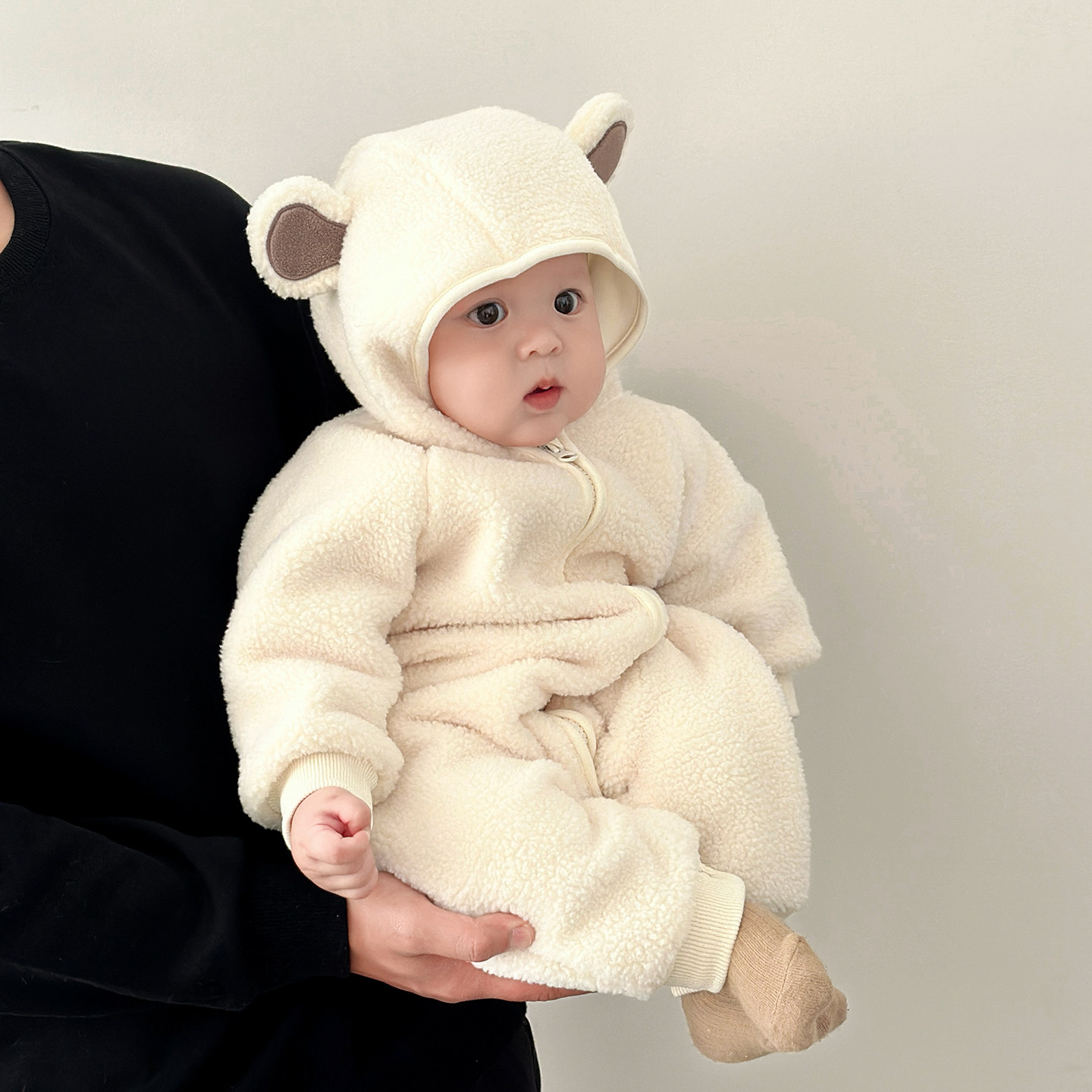 韩版冬装宝宝摇粒绒加厚连体衣拉链外套超萌小熊外出爬服婴儿衣服,童装/婴儿装/亲子装,连身衣/爬服/哈衣,淘宝优惠券,粉丝福利购,淘宝优惠卷
