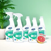 活力28油污净垢亮净浴室厨房去油污去水渍玻璃喷雾用5瓶 2个喷头