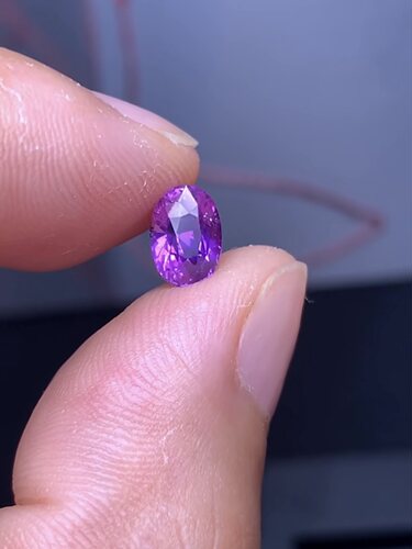 1.59克拉 斯里兰卡天然无烧薰衣草紫色蓝宝石（0825）