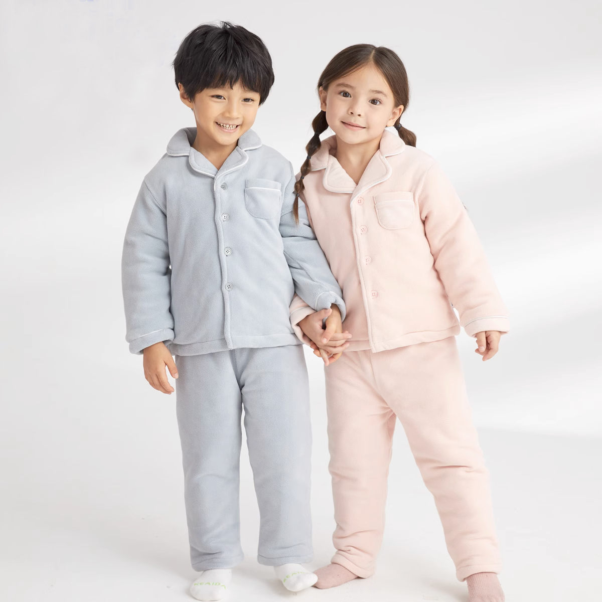 儿童冬季夹棉家居服套装