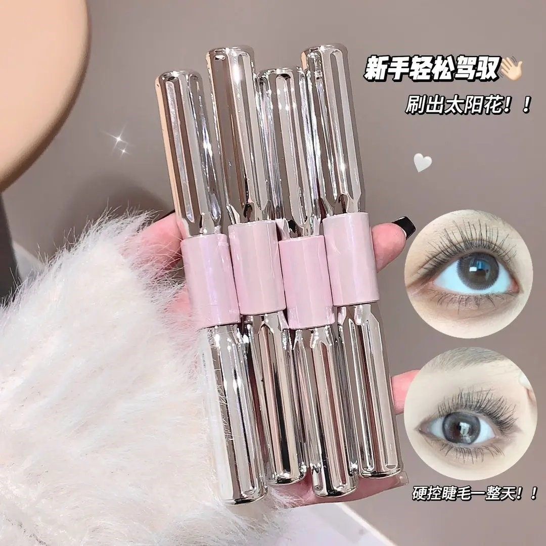 【明星同款】杠铃双头滋润睫毛膏纤长卷翘不晕染浓密自然持久定型