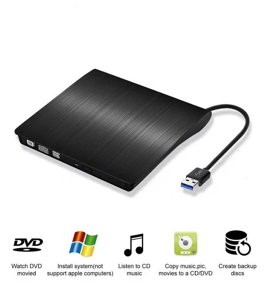 공장 직접 판매 모바일 DVD 버너 브러시 USB 3.0 외부 광학 드라이브 범용 외부 노트북 광학 드라이브
