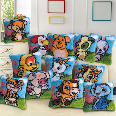 diy毛线立体绣材料包抱枕靠枕