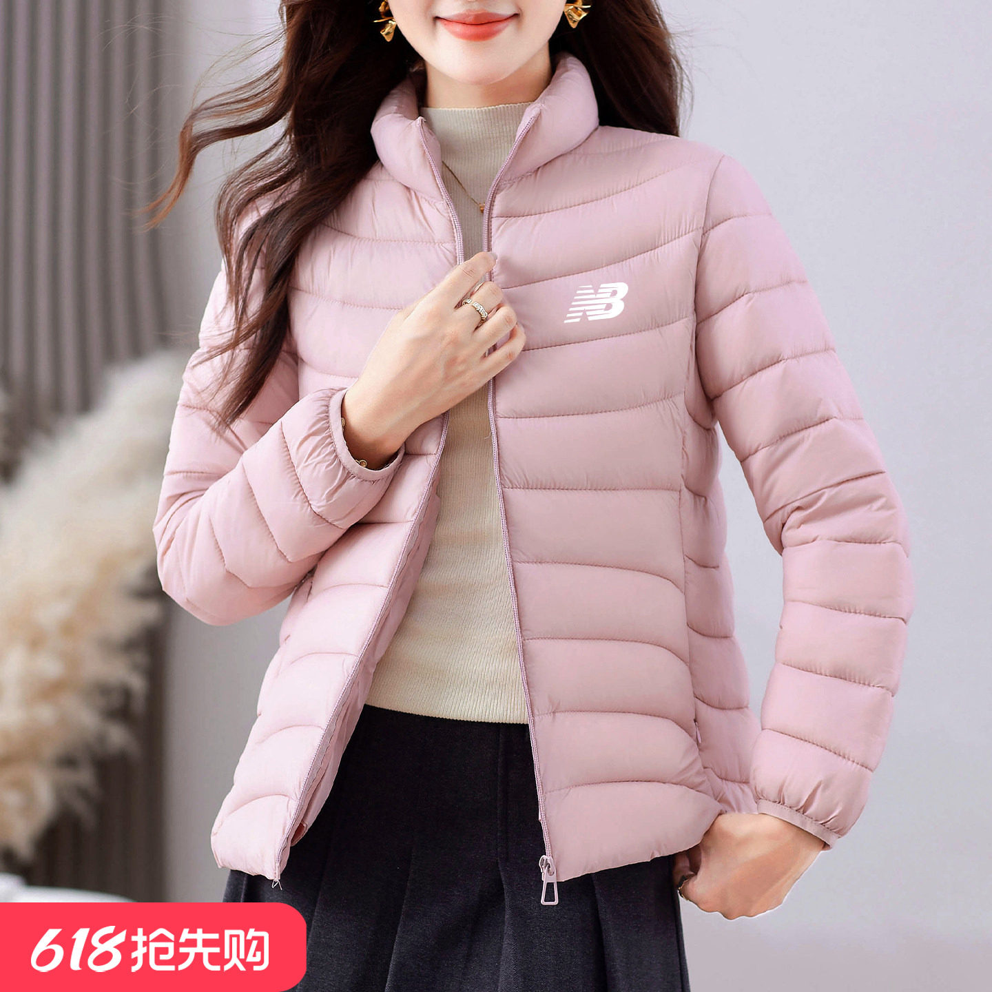 奥莱专柜时尚爆款棉服女士秋冬季新款小个子大码不臃肿棉衣外套