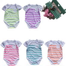 瑕疵 đặc biệt khí ve áo bông bé ngắn tay tam giác túi rắm áo romper onesies