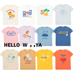 22sNEW春夏新款TC同款男女儿童印花休闲宝宝打底衫纯棉短袖T恤