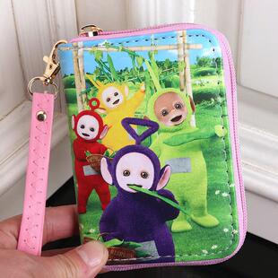 跨境外贸卡通可爱天线宝宝动漫周边儿童小钱包女童手提零钱包