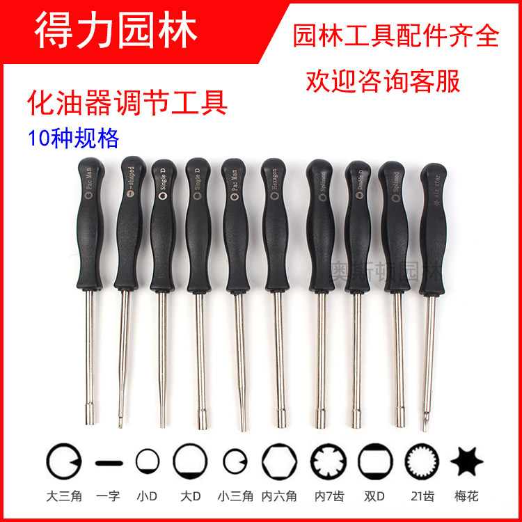 化油器油锯割草机调节工具图片