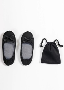 日本旅游航空便携带折叠鞋室内静音软底棉拖鞋带收纳携带鞋