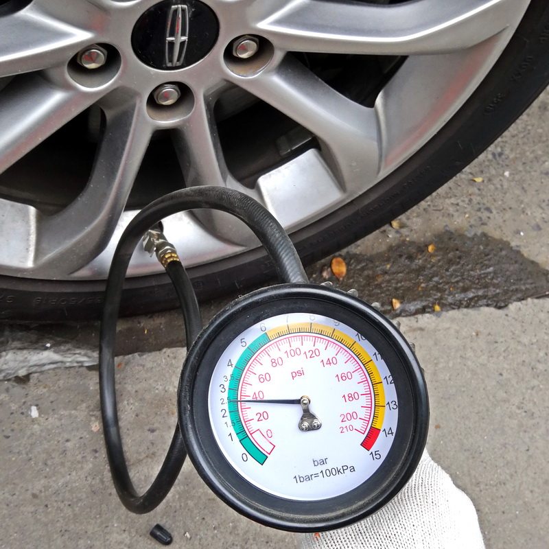 台湾b25a气压表胎压表充气胎压枪气压枪高压打气汽车轮胎充放气表