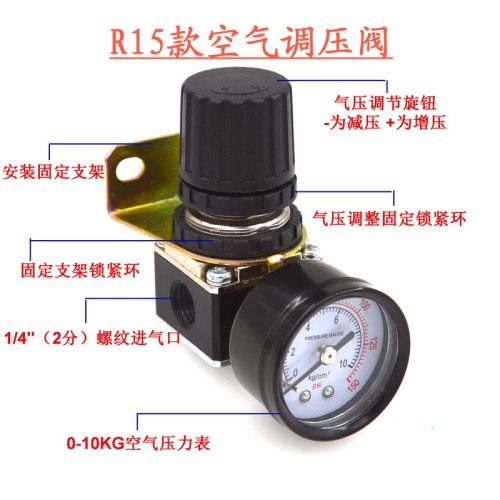 台湾调压阀压力表THB迷你款