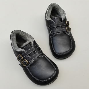 冬季 真皮纯羊毛女鞋 外贸大头宽胖脚加厚绒防滑保暖东北大棉手工鞋