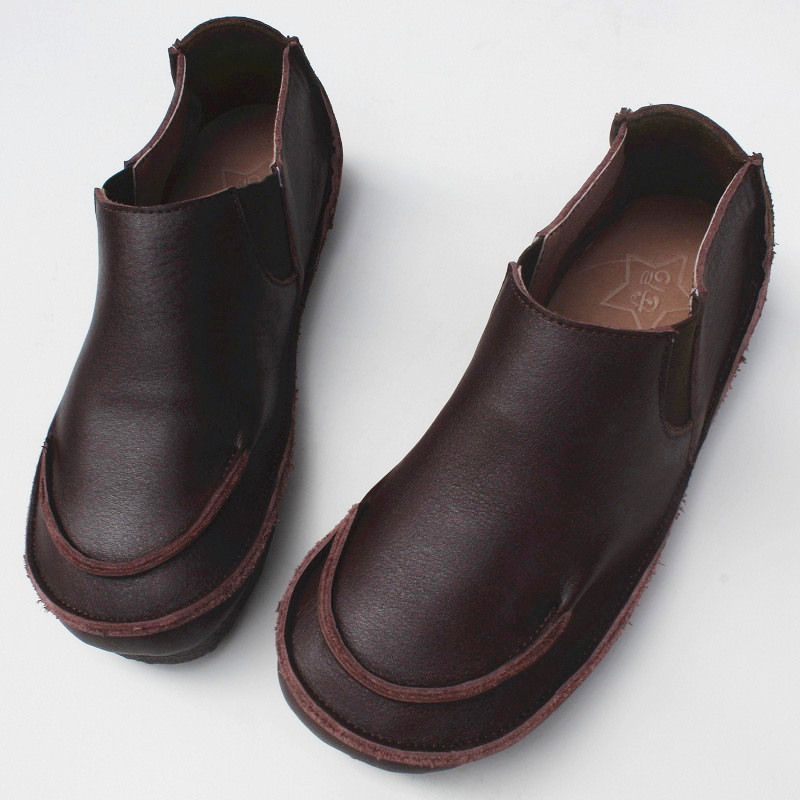 深口真皮复古百搭外贸原头层女鞋