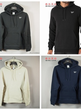 锐步男女针织棉涤加绒保暖刺绣logo连帽套头卫衣GR9197 9194 9209