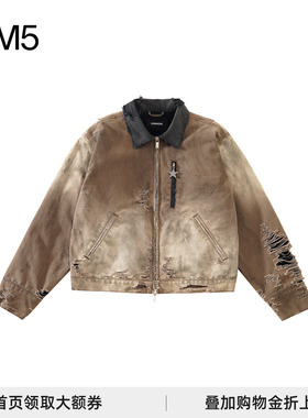 【正品保障】SONGAADON 24FW 破洞工装夹克 设计师品牌