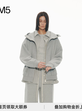 J1M5买手店 UHOOWU 24秋冬 拉链连帽卫衣外套 设计师品牌