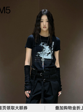 J1M5买手店  Ann Demeulemeester 26早春 HOLLOW SOUND图案短T恤