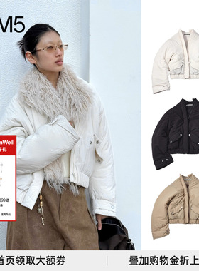 【现货】MEDIUM WELL_尼龙廓形感棉服夹克_Nylon Padded Jacket