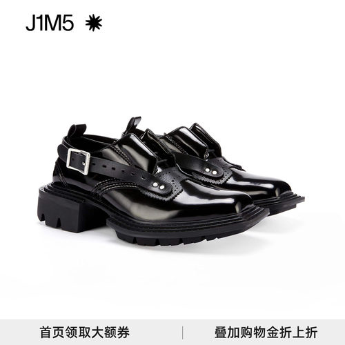 untitlab设计师方根方头皮鞋