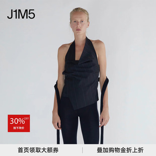 背心 J1M5买手店 25秋冬TIOMI条纹深V西装 WOOL 设计师品牌 PALOMA
