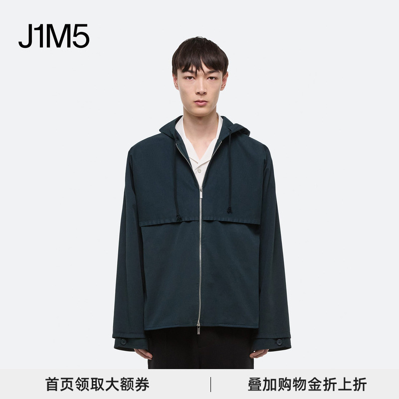 货运式连帽短款风衣潮流