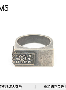 J1M5买手店 MM6 Maison Margiela 25春夏 擦色方形钢印戒