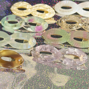 猫头但是鹰原创灵蛇•莫比斯醋酸发夹青蛙扣边夹镶钻礼物蝴蝶结