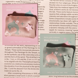 猫头但是鹰原创海豚数据线收纳神器