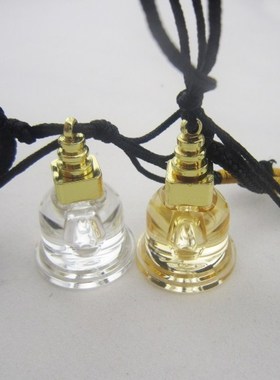 噶乌盒可装藏随身供奉水晶吊坠