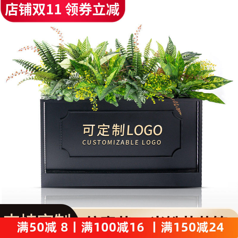 商场停车场餐厅户外绿植造景装饰