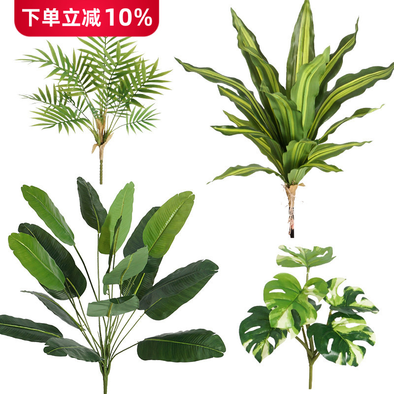 仿真绿植蕨类植物墙隔断造景假花草插花装饰花绿草单枝塑料花图片