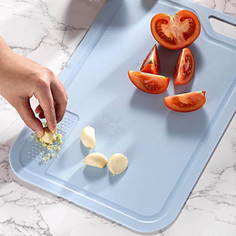 二合一塑料菜板宝宝辅食砧板带研磨器家用案板厨房工具切菜板