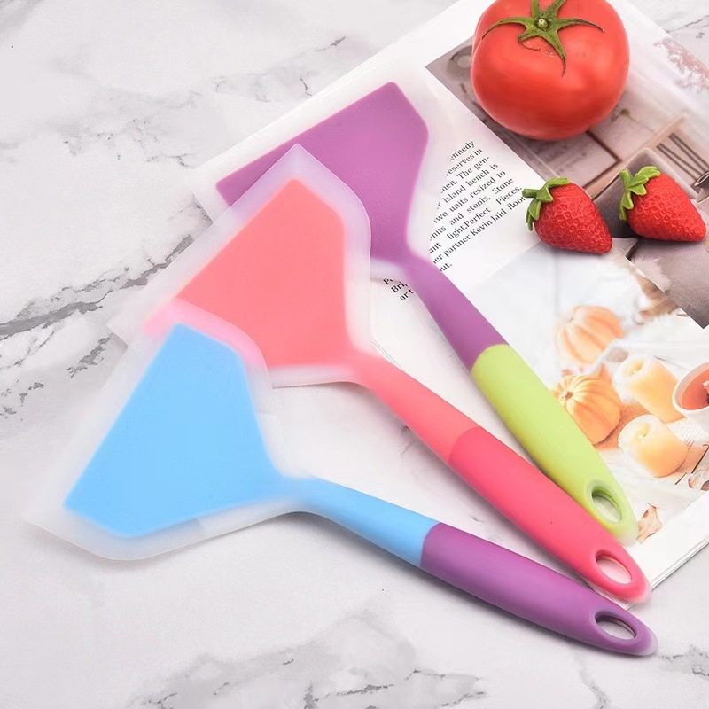 工厂现货耐高温硅胶宽口煎铲烙饼