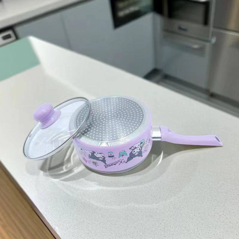 库洛米18寸奶锅玉桂狗雪平锅kitty不粘锅卡通平底锅美乐蒂汤锅