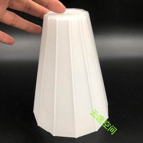 吊灯小孔伞形多褶个性18厘米创意家用DIY用替换改造白色沙白灯罩