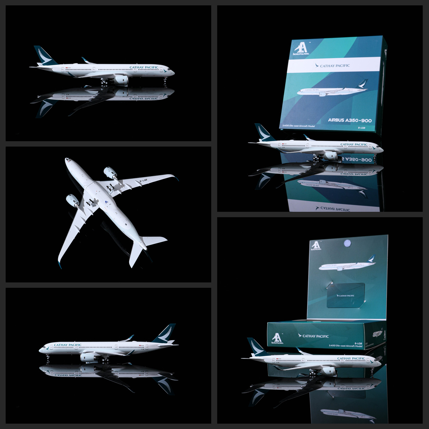 国泰A350-9001/400客机模型图片