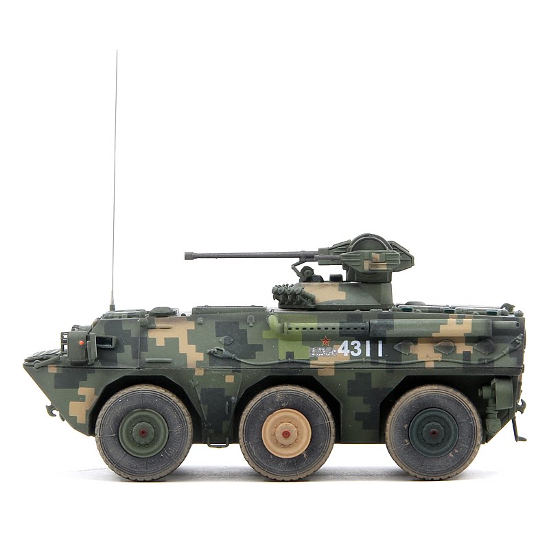 unistar中国zsl-92轮式步兵战车丛林山地数码迷彩6轮成品模型1/72