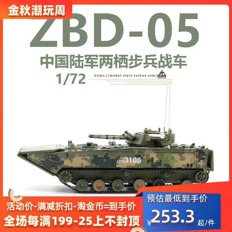 UNISTAR 1/72 中国ZBD-05两栖装甲步兵战车丛林数码 成品军事模型属于什么档次？