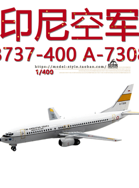PandaModel 202032 印度尼西亚波音B737-400 A-7308飞机模型1/400