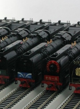 BACHMANN百万城1/87中国铁路QJ前进型蒸汽机车仿真火车模型HO比例