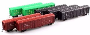 百万城1/87中国铁路P64AT/P64AK棚车货运车厢仿真火车模型HO比例