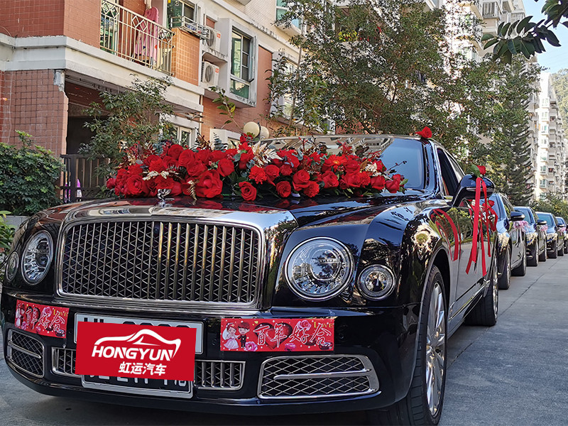 深圳宾利慕尚迈巴赫婚车租赁惠州婚庆东莞婚礼结婚租车婚车装饰